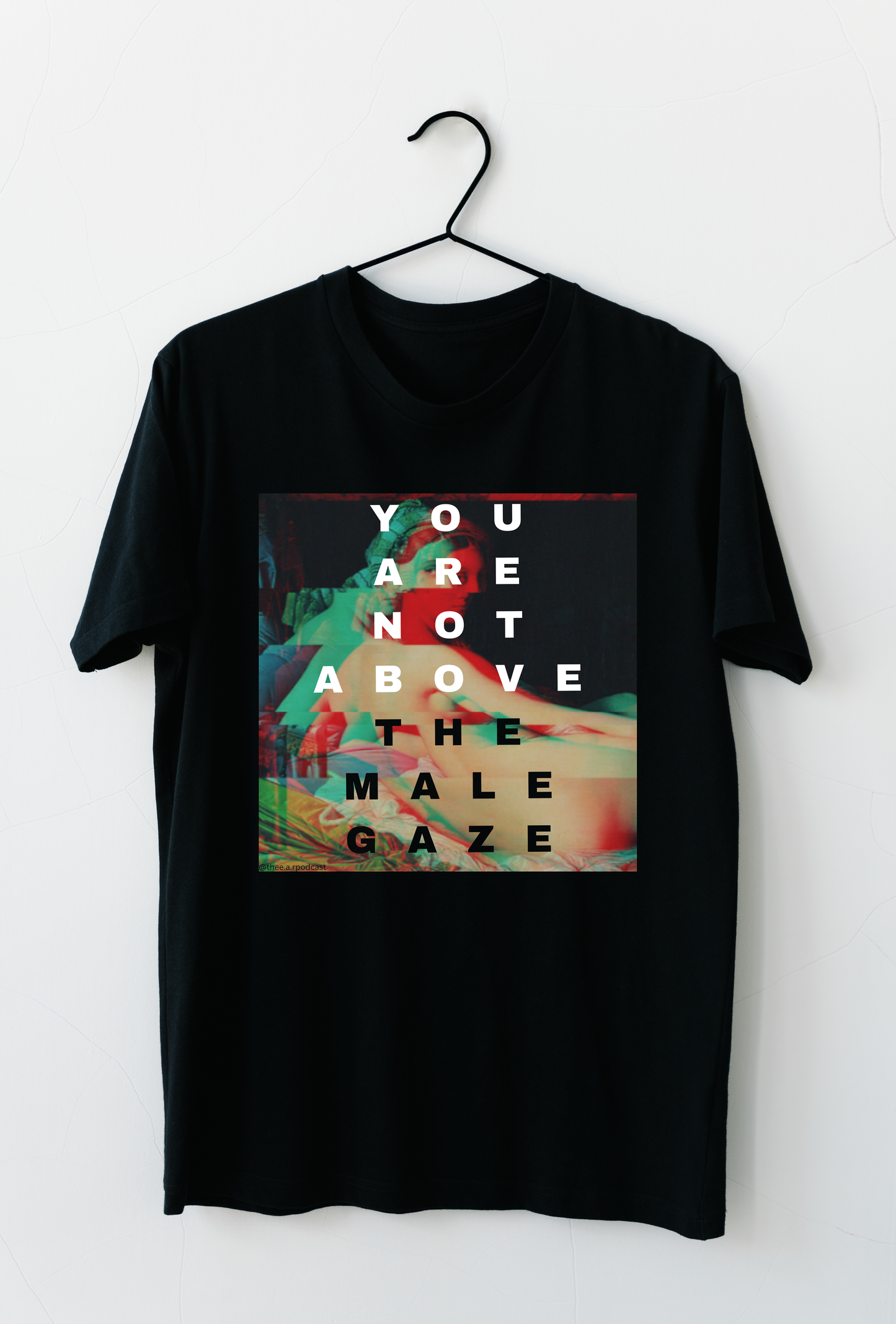 "YOU ARE NOT ABOVE THE MALE GAZE" T-Shirt (Unisex)