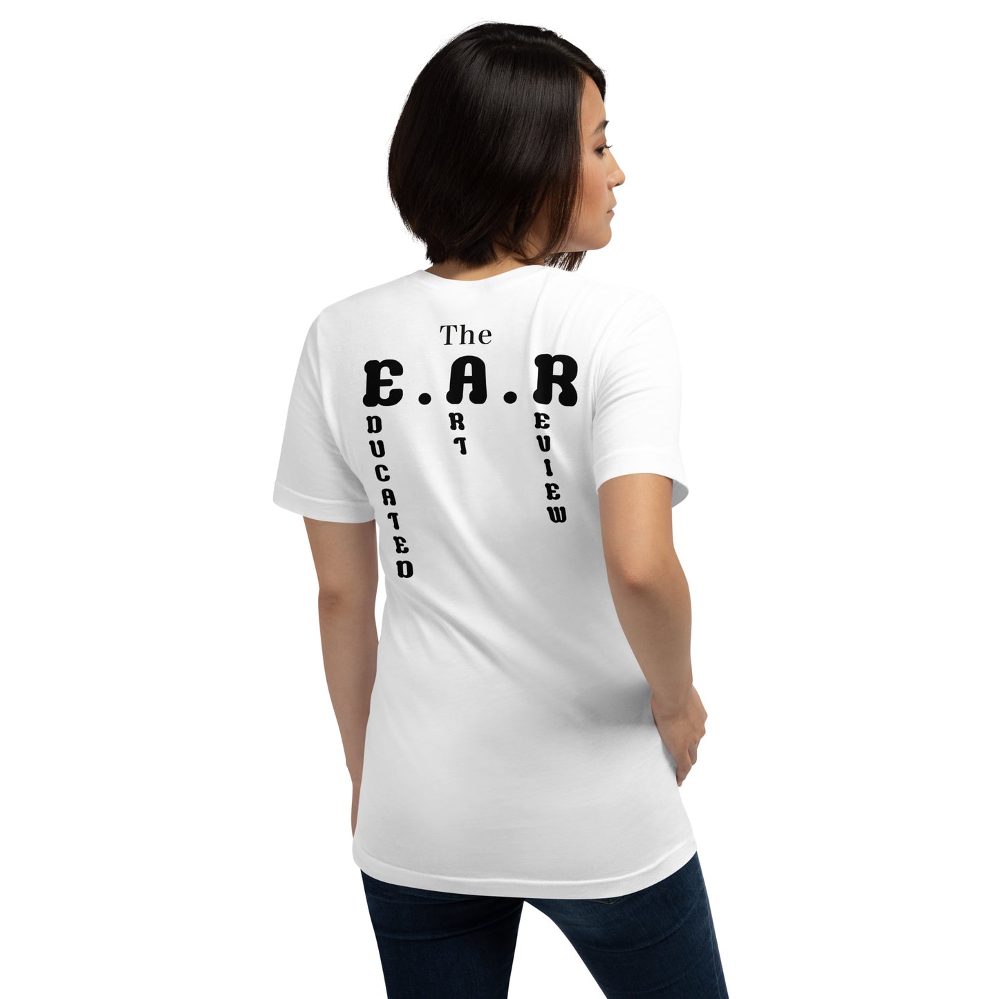 The Girl with the Podcast T-Shirt (White)